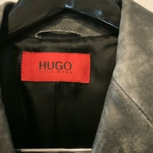 Men’s HUGO By Hugo Boss Distressed Leather Blazer